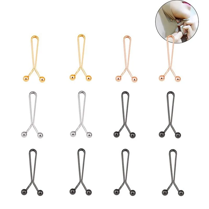 Embroidery Eyebrow - 12pcs U-shaped Headscarf Pins for Women