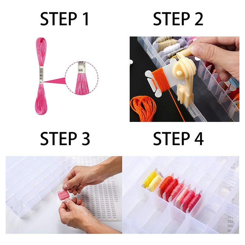 PORK-Floss Organizer Box With  - огляд і ціна Embroidery Removal Tool