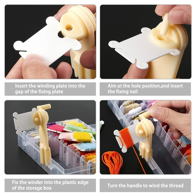 PORK-Floss Organizer Box With  - огляд і ціна Embroidery Removal Tool