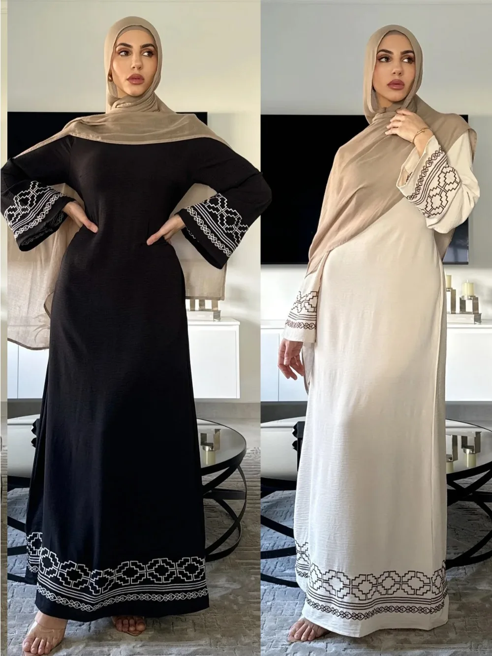 Eid Embroidery Muslim Dress fo - огляд і ціна Embroidery Arabic