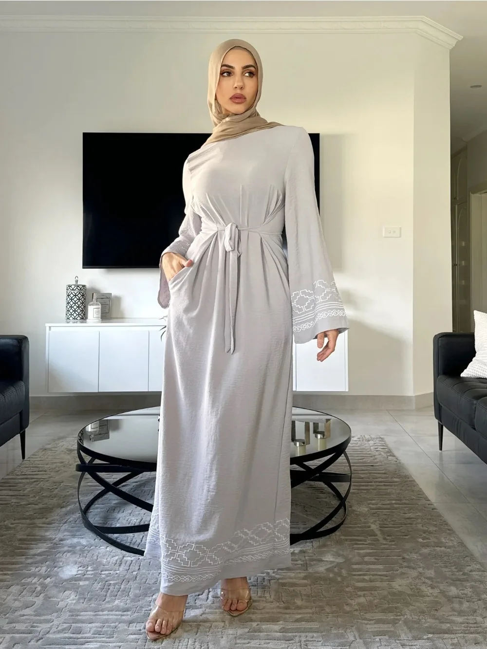 Eid Embroidery Muslim Dress fo - огляд і ціна Embroidery Arabic