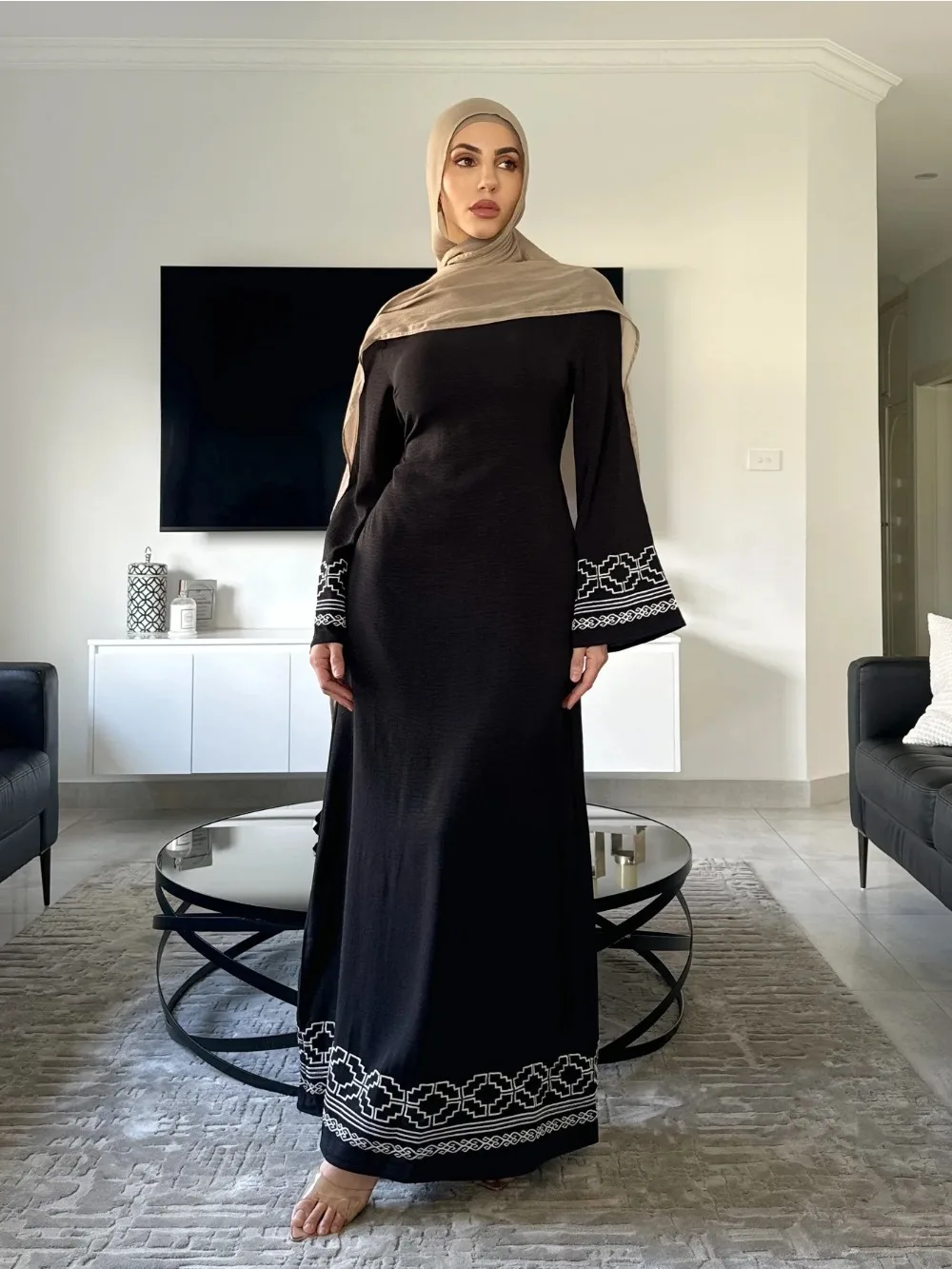 Eid Embroidery Muslim Dress fo - огляд і ціна Embroidery Arabic