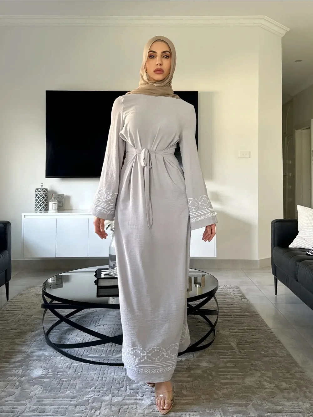 Eid Embroidery Muslim Dress fo - огляд і ціна Embroidery Arabic