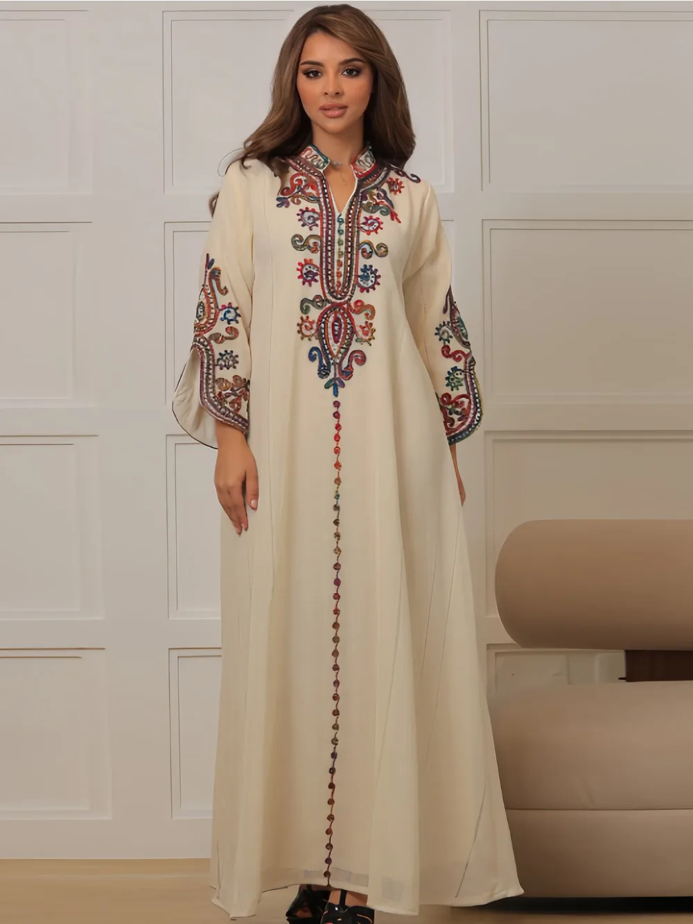 Muslim Abaya for Women Party D - огляд і ціна Embroidery Arabic