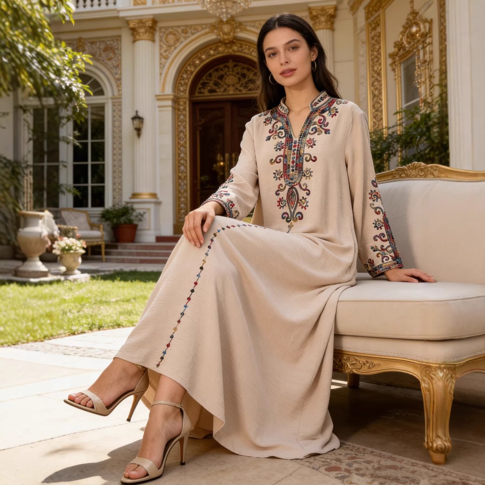Muslim Abaya for Women Party D - огляд і ціна Embroidery Arabic