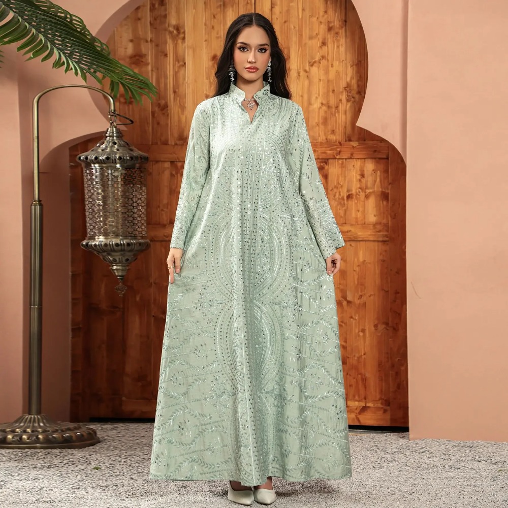 Elegant Dubai Women Dress Abay - огляд і ціна Embroidery Arabic