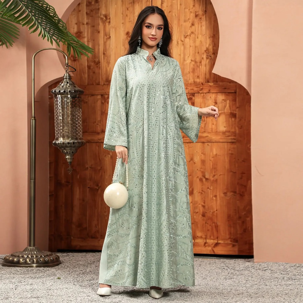 Elegant Dubai Women Dress Abay - огляд і ціна Embroidery Arabic