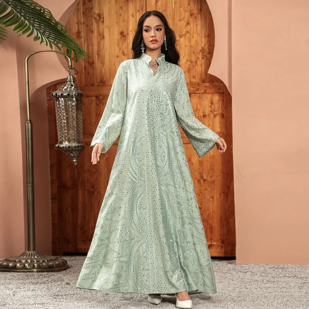 Elegant Dubai Women Dress Abay - огляд і ціна Embroidery Arabic