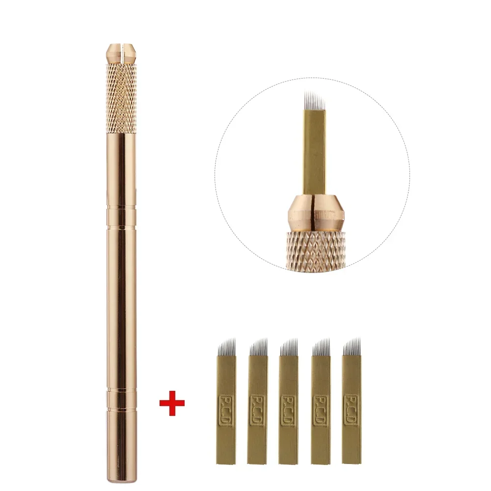 Golden Tebori 3D Tattoo Pen +  - огляд і ціна Embroidery Eyebrow