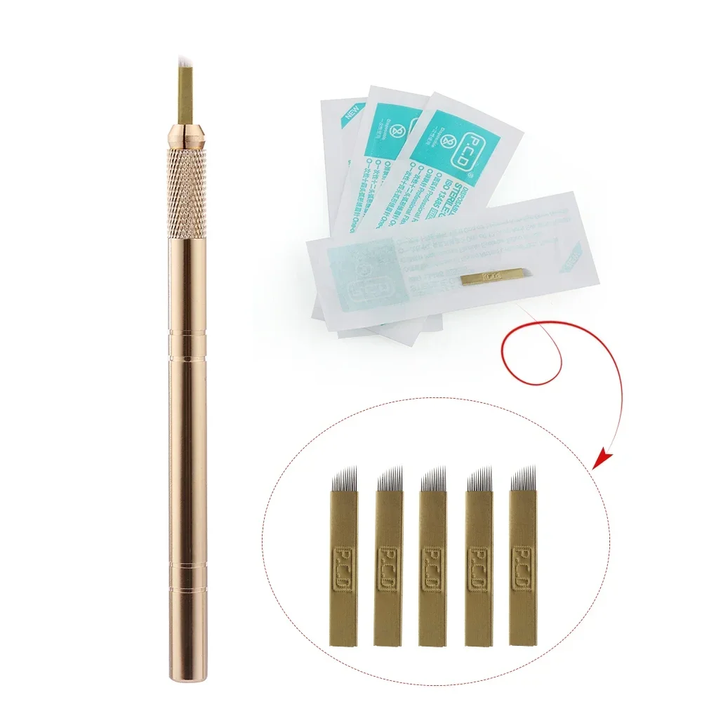 Golden Tebori 3D Tattoo Pen +  - огляд і ціна Embroidery Eyebrow