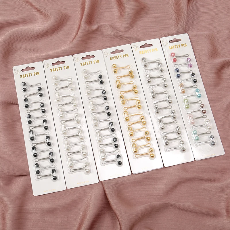 12pcs/Bag Muslim Hijab Pins Sc - огляд і ціна Embroidery Eyebrow