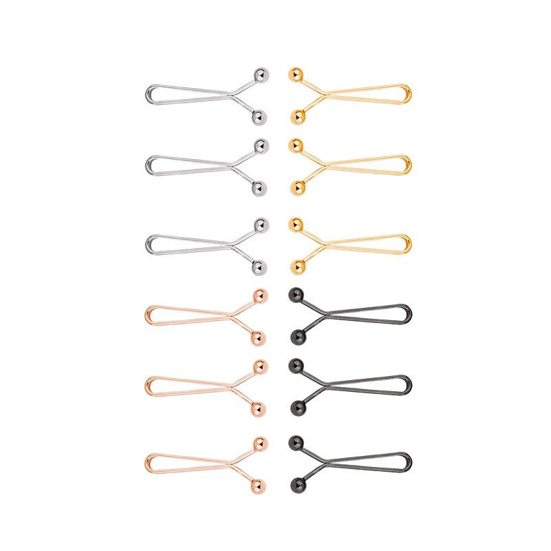 12pcs U-Shaped Headscarf Pins  - огляд і ціна Embroidery Eyebrow