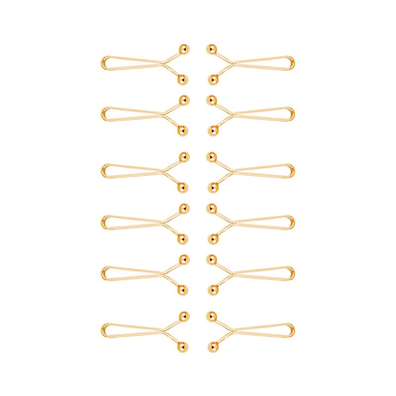 12pcs U-Shaped Headscarf Pins  - огляд і ціна Embroidery Eyebrow