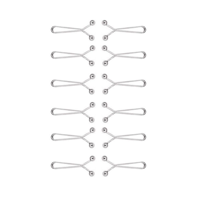 12pcs U-Shaped Headscarf Pins  - огляд і ціна Embroidery Eyebrow