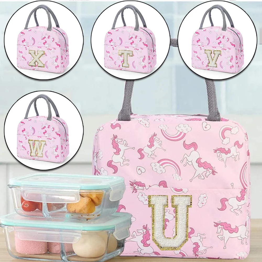 Insulation Lunch Bag Cute Unic - огляд і ціна Embroidery Unicorn
