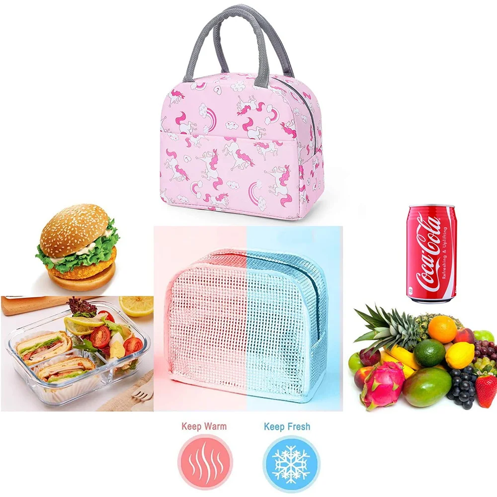 Insulation Lunch Bag Cute Unic - огляд і ціна Embroidery Unicorn