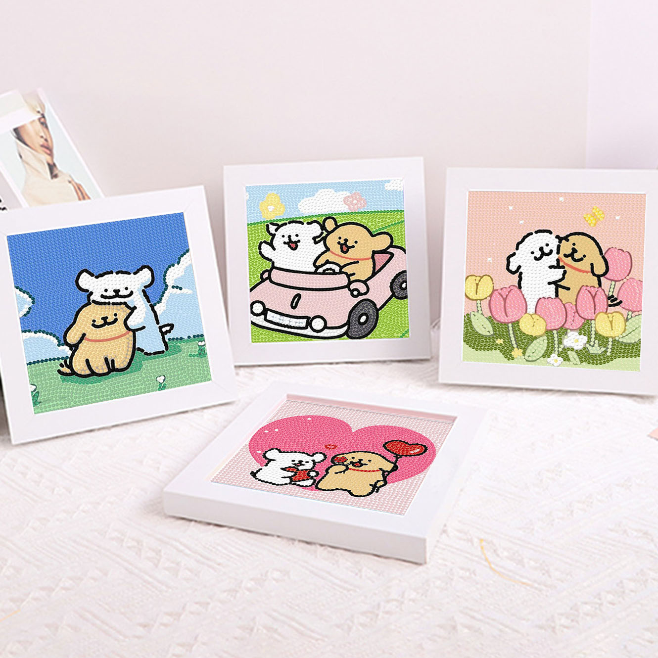 Cartoon Line Puppy Crystal Dia - огляд і ціна Embroidery Frame