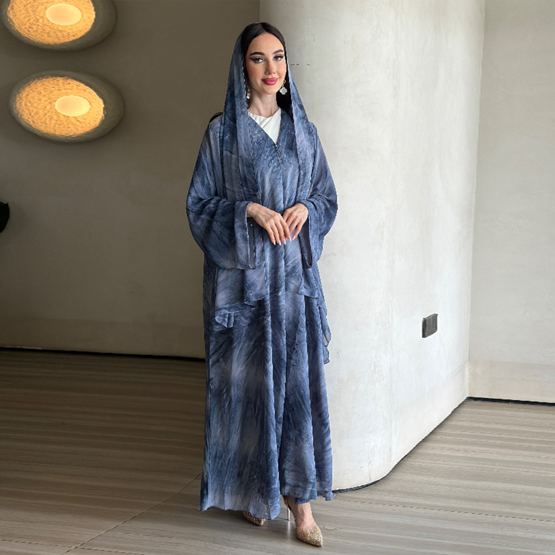 Scarf Women Dress Abaya Cardig - огляд і ціна Embroidery Arabic