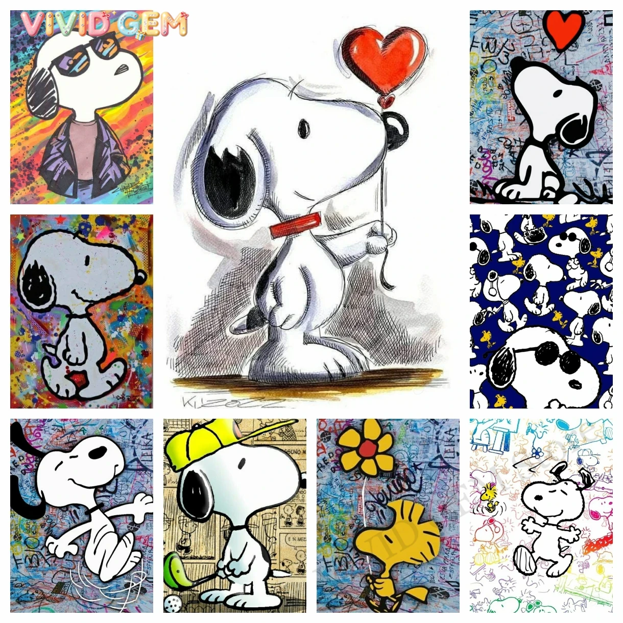 VIVID GEM Kawaii Graffiti Snoo - огляд і ціна Embroidery Pattern