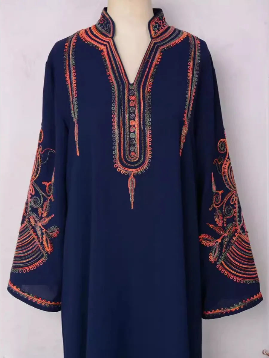 Moroccan Kaftan Abaya For Wome - огляд і ціна Embroidery Arabic