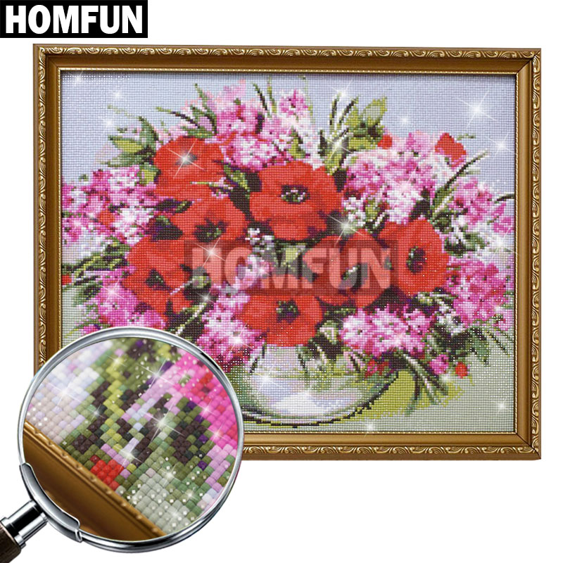 HOMFUN 5D Diamond Pattern Rhin - огляд і ціна Embroidery Cross Stitch Patterns