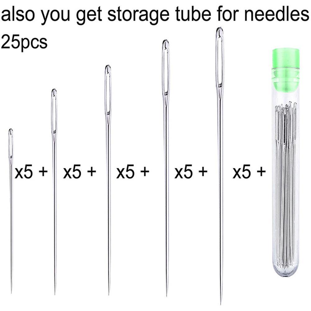 25 Pcs Large Eye Stitching Nee - огляд і ціна Embroidery Needle