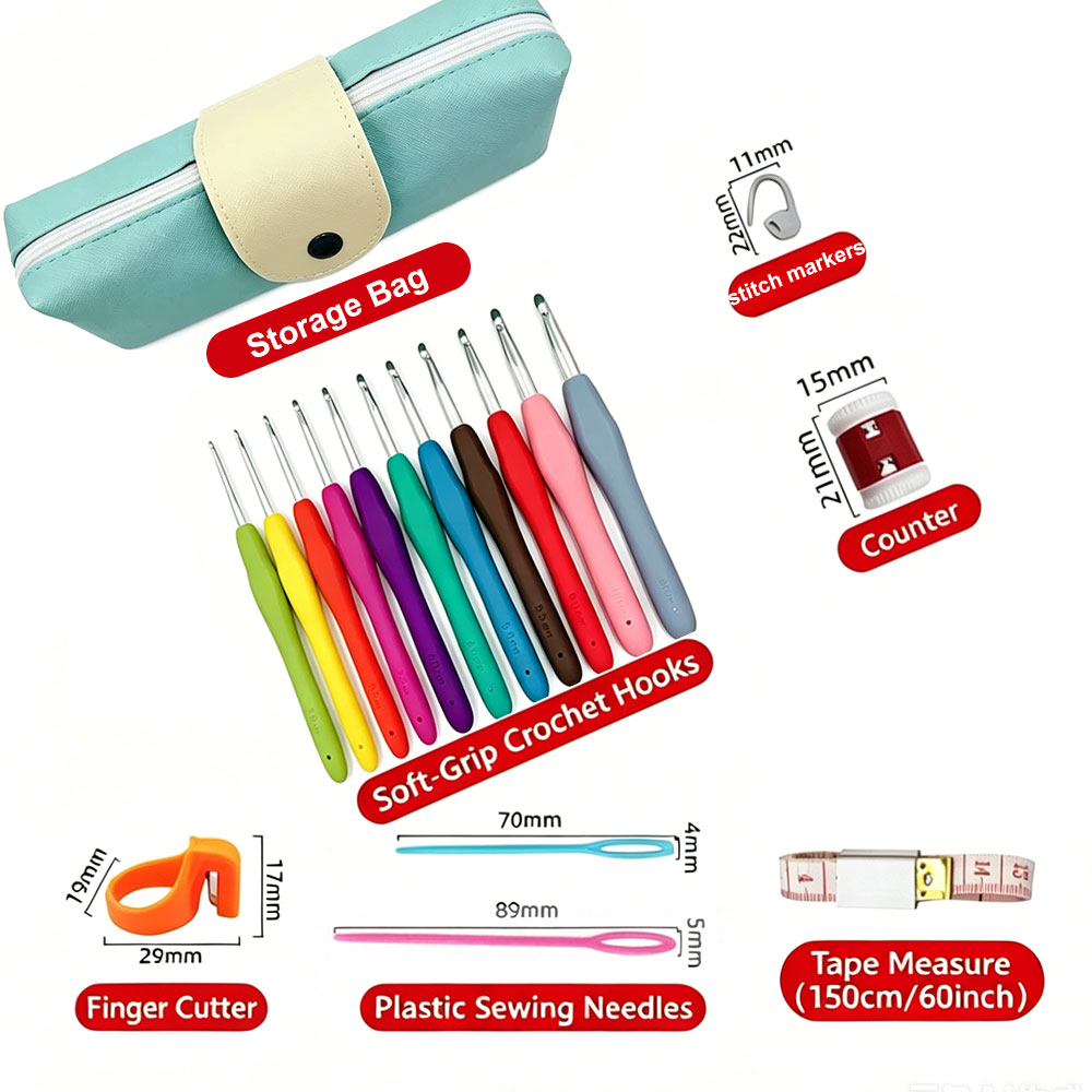 37pcs Crochet Hooks Kits with  - огляд і ціна Embroidery Needle