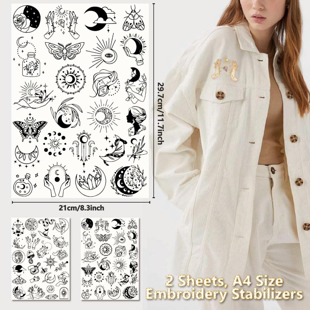 51Pcs Boho Moon Sun Water Solu - огляд і ціна Embroidery Pattern